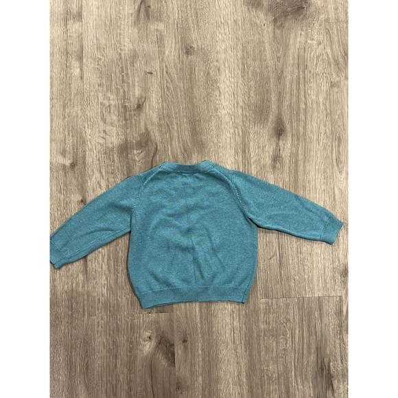 JANIE and JACK Palm Cove Harbor Palm Beach Sweater TEAL size 12 - 18 Months Boys - Picture 3 of 7